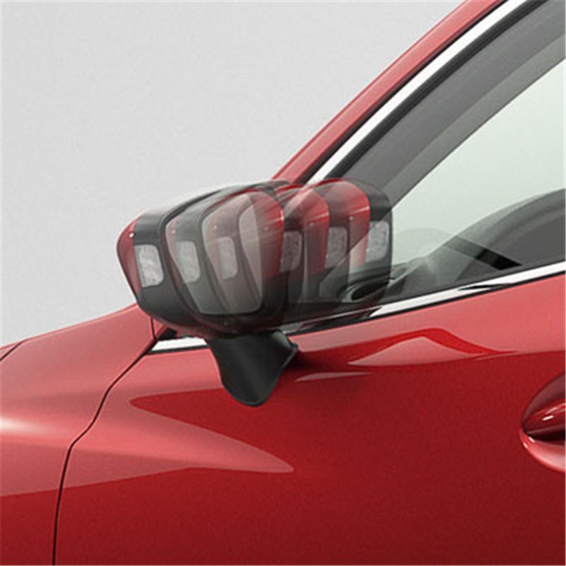  Rétroviseur de voiture Accessoires de voiture Assemblage de rétroviseur  Chauffage automatique Réglage de l'objectif de clignotant pliant électrique  Compatible for Mazda 3 Axela 2014-2016 (Color : 5 W